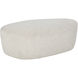 Soraya 17 inch Dove Cream Ottoman